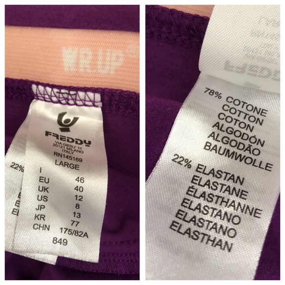 Freddy WR.UP  purple skinny low pants. Sz is US 8 - Picture 6 of 6